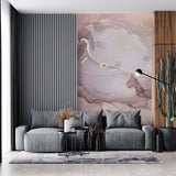 Rose Marble Wall Mural Art Gold Splashes Fluid Alcohol Ink Wallpaper