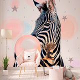 Zebra Fun Pop Art Mural