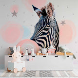 Zebra Fun Pop Art Mural