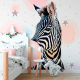 Zebra Fun Pop Art Mural