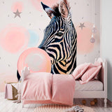 Zebra Fun Pop Art Mural