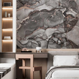 Tapeta z 3D wyciętym wzorem kwiatu