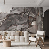 Tapeta z 3D wyciętym wzorem kwiatu