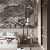 Tapeta z 3D wyciętym wzorem kwiatu