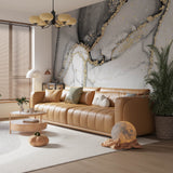 Tapeta z 3D wyciętym wzorem kwiatu