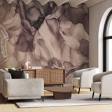 Tapeta z 3D wyciętym wzorem kwiatu