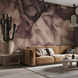 Tapeta z 3D wyciętym wzorem kwiatu