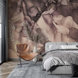 Tapeta z 3D wyciętym wzorem kwiatu