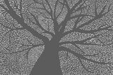 Skomplikowana abstrakcyjna tapeta z motywem drzewa