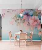 Tapeta w pastelowej kwiatowej elegancji