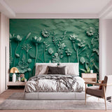 Tapeta Relief w Ogrodzie Szmaragdowym