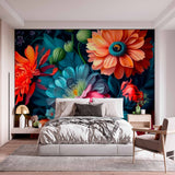 Wibrująca Kwiatowa Symfonia Tapeta