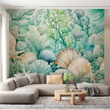 Tapeta podwodne muszle i rozgwiazdy