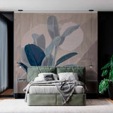 Wyrafinowana tapeta z motywem botanicznym