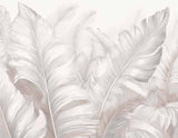 Liście bananów Tropikalna fototapeta Jasna tapeta