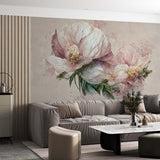 Tapeta z vintage peonią