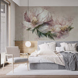 Tapeta z vintage peonią