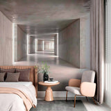 Nowoczesna fototapeta z tunelem przemysłowym