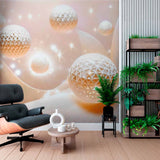 Luminujące 3D Kulki Tapeta Mural