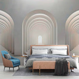 Nowoczesna, minimalistyczna fototapeta z łukiem