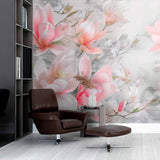 Tapeta mural z kwitnącymi magnoliami wiosennymi