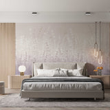 Tapeta z 3D wyciętym wzorem kwiatu