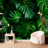 Tapeta Mural z Egzotycznymi Liśćmi w Raju