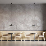 Tapeta z 3D wyciętym wzorem kwiatu