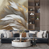 Tapeta z 3D wyciętym wzorem kwiatu