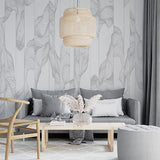 Jednokolorowa abstrakcyjna tapeta z falistymi liniami