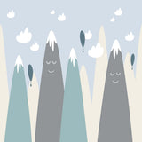 Fototapety dla dzieci Skandynawskie urocze góry Tapety dla dzieci