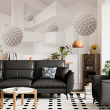 Abstrakcyjna fototapeta Kolczaste kulki z białą teksturą