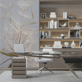 Tapeta z 3D wyciętym wzorem kwiatu