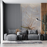 Tapeta z 3D wyciętym wzorem kwiatu