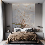 Tapeta z 3D wyciętym wzorem kwiatu