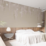 Tapeta z 3D wyciętym wzorem kwiatu