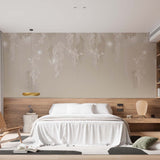 Tapeta z 3D wyciętym wzorem kwiatu