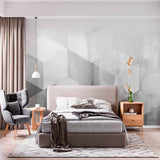 Tapeta z monochromatycznymi geometrycznymi sześcianami