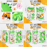 Naklejki ścienne ze zwierzętami z dżungli do pokoju dziecięcego dla dziewczynki i chłopca