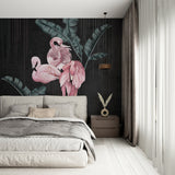 Tapeta z 3D wyciętym wzorem kwiatu