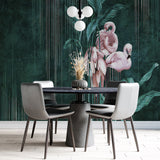 Tapeta z 3D wyciętym wzorem kwiatu