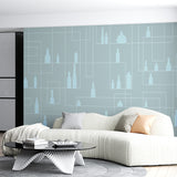 Minimalistyczne geometryczne tapety z butelkami