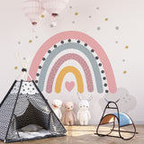 Naklejka dla dzieci Duża tęczowa bajkowa tapeta dla dziewczynek