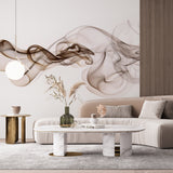 Abstrakcyjna fototapeta Tapeta z dymem i falą