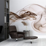 Abstrakcyjna fototapeta Tapeta z dymem i falą