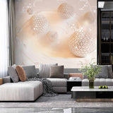 Abstrakcyjna tapeta z iluzją w kształcie kraty