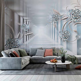 Złote Kwiaty w Nieskończoności Tapeta