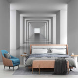 Nieskończony biały tunel tapeta