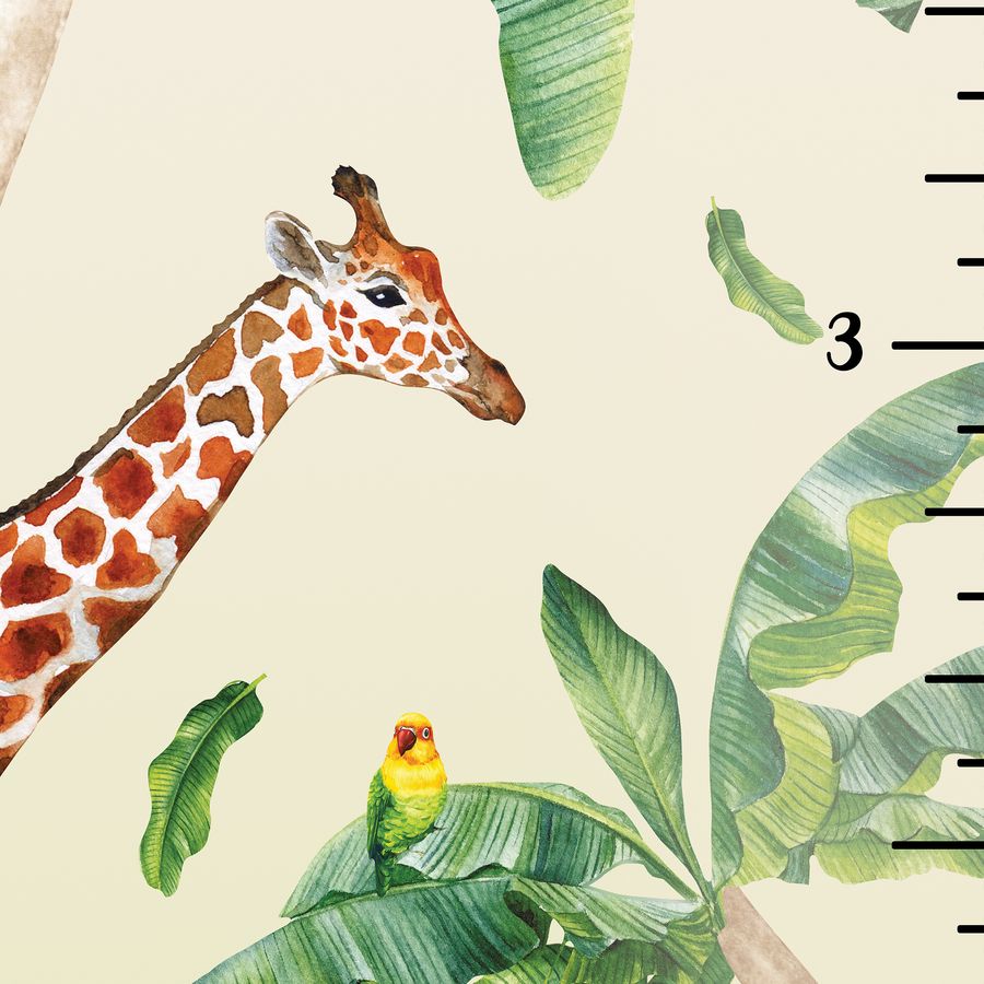 Kids' Growth Chart Peel and Stick Safari Animal