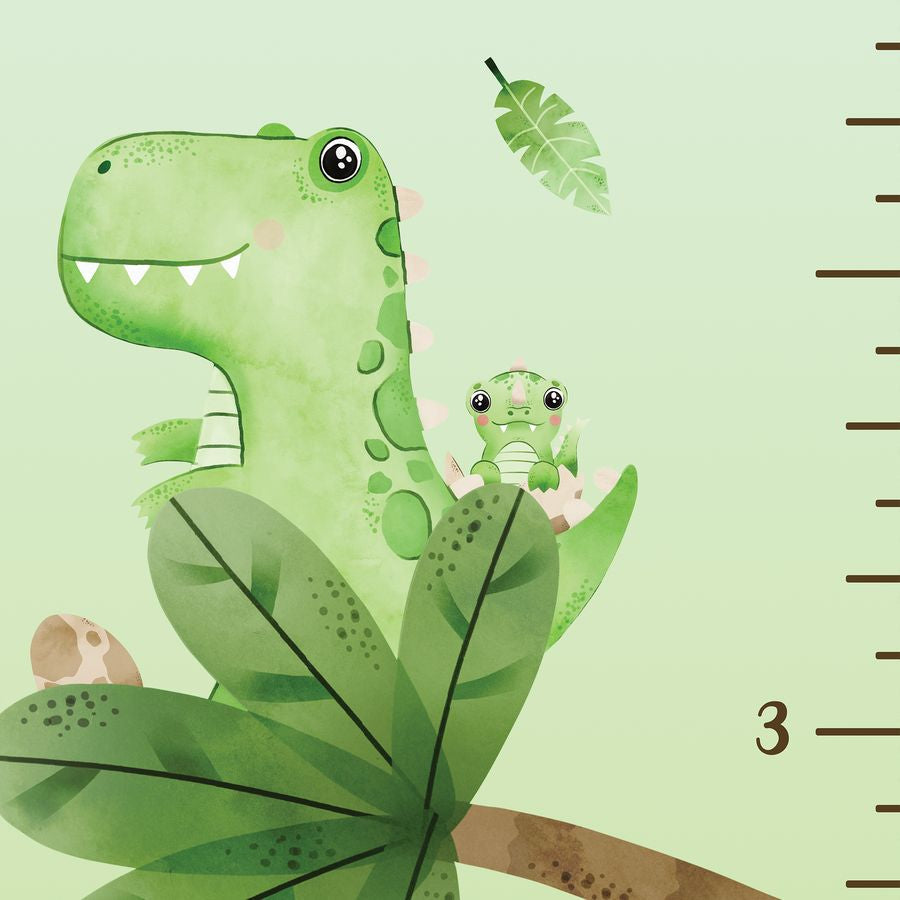 Kids' Growth Chart Peel and Stick Watercolour Dinosaur